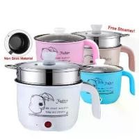 ราคา หม้อหุงข้าวขนาดเล็ก ไม่ติดกระทะ ความจุ 1.8L หม้อมัลติฟังก์ชั่น กระทะ แบบพกพา หม้อหุงข้าวไฟฟ้า ขนาดเล็ก (1731233445631329776)