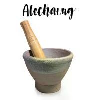 ราคา ครกหินทราย ครกส้มตำ ครก 7.5นิ้ว 8.5นิ้ว พร้อมสากไม้ ครกดินเผา ครกตำน้ำพริก พร้อมสากไม้ Clay mortar ครกแตกเคลมได้ (1731678480937224640)