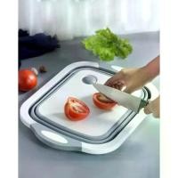 ราคา เขียงอเนกประสงค์ เขียง ซิลิโคน พับเก็บได้ กะละมังพับได้ เขียงพับได้ (9088) (1729739900221622995)