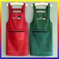 ราคา 【5000+ คนซื้อแบรนด์นี้แล้ว】 ผ้ากันเปื้อนกระเป๋ามีซิป ผ้ากันน้ำ Cooking Apronผ้ากันเปื้อนกันน้ำ กระเป๋าหน้ามีซิป พร้อมผ้าเช็ดมือ ผ้ากันเปื้อน (1731890192172156860)