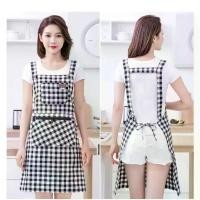 ราคา ผ้ากันเปื้อน วัสดุผ้าฝ้าย ลายตาราง มีซิป 2 ช่อง เหมาะสำหรับห้องครัว ร้านกาแฟ และเบเกอรี่ ผ้ากันเปื้อนสำเร็จรูป (1732214177475823711)