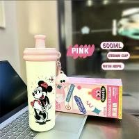 ราคา กระติกน้ำร้อน ลายมิกกี้เมาส์ มินนี่ มีหูหิ้วและหลอด ความต้านทานต่ออุณหภูมิเย็น ขนาด 600 มล. เหมาะสำหรับเด็ก ถ้วยฟางร้อน กาต้มน้ำ กระติกน้ำร้อน ขวดสูญญากาศ เหมาะสำหรับนักเรียน กัน (1731642666244540267)