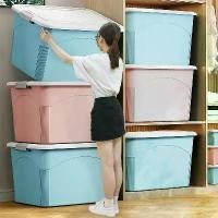 ราคา HOME กล่องพลาสติก 200 ลิตร มีล้อ -ใช้เก็บของ เก็บเสื้อผ้า แบบอเนกประสงค์ (1731486274339178033)