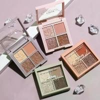 ราคา อายแชโดว์ NOVO Cherry Blossom Eye Shadow NO.5330 พาเลท 4 สี แบบ โทนน้ำตาล ส้ม ชิมเมอร์ เนื้อแมทสีสวยติดทน (1732263691563010284)