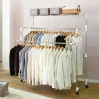 ราคา ราวตากผ้า 3 ชั้น พับเก็บได้ ราวตากผ้า ราวแขวนเสื้อผ้า ทำจากสแตนเลส ราวตากผ้า HHsociety รุ่น 5268 (1732141140458638168)