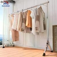 ราคา DC [ราวคู่] ราวตากผ้าพับได้ ราวตากผ้าสแตนเลส ราวตากผ้า ราวแขวนผ้าสแตนเลส รับน้ําหนักได้มาก พร้อมส่ง (1731527540119078141)