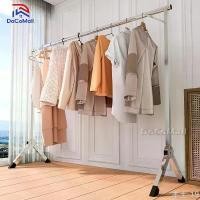 ราคา HELLOwenhouzaima เป็นที่นิยมมากที่สุด DC [ราวคู่] ราวตากผ้าพับได้ ราวตากผ้าสแตนเลส ราวตากผ้า ราวแขวนผ้าสแตนเลส รับน้ําหนักได้มาก พร้อมส่ง (1731435152398518082)