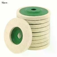 ราคา ดิสก์สักหลาดขนสัตว์, ล้อขัดสักหลาด 4 นิ้ว, แผ่นขัด, ล้อเจียรมุม, แผ่นขัดสักหลาด, สำหรับโลหะ, มีให้เลือก 1 ชิ้น หรือ 10 ชิ้น (1730384724086130859)