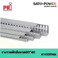 ราคา รางวายดัก NANO WD6040PRI/60x40/ยาว 100ซม. รางเก็บสายไฟ สีเทา รางเก็บสายไฟแบบโปร่ง รางครอบสายไฟพลาสติก (1730489280445844011)
