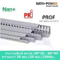 ราคา *รางวายดัก NANO WD2020NANO 20x20 ยาว 30ซม./50ซม./99ซม รางเก็บสายไฟ สีเทา รางเก็บสายไฟแบบทึบ รางครอบสายไฟพลาสติก แบบทึบ (1730004503389899307)