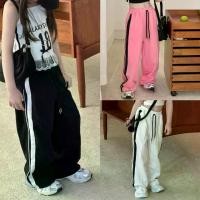 ราคา COCO ROOM กางเกงเด็กผู้หญิง กางเกงวอร์มขายยาว แต่งแถบ แฟชั่นเด็ก(1581) (1731287400387086189)