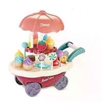 ราคา [จัดส่งทันที] รถเข็นไอติม ชุดขายไอติม รถขายไอติม ของเล่นเด็ก ไอติม รถเข็น ของเล่นมีเสียง มีไฟ รถขายของเล่นเด็ก . (1731662302384129037)
