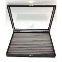 ราคา กล่องใส่แหวน ตู้ฟูกแหวน ฝากระจก ภายนอกหุ้มหนังพีวีซี ภายในบุด้วยผ้ากำมะหยี่ สีดำ-เทา ชั้นวางรองเท้า มินิมอล ประหยัดพื้นที่ใช้สอย 6 ชั้น ที่เก็บของและชั้นวาง วาง รถเข็น จุ่ม ก (1731353677618579800)