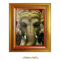 ราคา กรอบรูป พระพิฆเนศวร กรอบสีทอง ขนาดกรอบ28.5×33.0 เซนติเมตร แขวน (1729768456009714397)