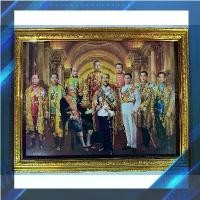 ราคา กรอบรูปมงคลติดผนัง กรอบรูป บูรพกษัตริย์ในราชวงศ์จักรี 10 รัชกาล เต็มองค์ ขนาดรวมกรอบทอง 18x23 นิ้ว ใส่กระจก แขวน (1729761313645038146)
