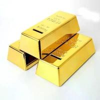 ราคา กระปุกออมสิน ดีไซน์หมูอิฐทอง ขนาดใหญ่ บล็อกชุบทอง กระปุกออมสินรูปแท่งทอง กระปุกออมสินรูปแท่งทองเทียม (1731868342853076775)