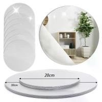 ราคา กระจกแต่งหน้า อะคริลิคกลม กระจกเงา 20 ซม./30 ซม. กาวในตัว กระจกเคาน์เตอร์แต่งตัว กระจก นํ้า กระจก วงกลม (1731634831930133329)
