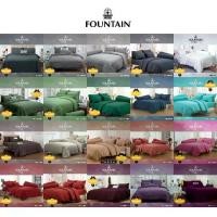ราคา [20 สี] FOUNTAIN ชุดผ้าปูที่นอน ผ้านวม สีพื้น Plain #Total ฟาวเท่น ชุดเครื่องนอน ผ้าปู 3.5ฟุต 5ฟุต 6ฟุต ผ้าปูที่นอน ผ้าปูเตียง ผ้านวม (1729622740762134857)