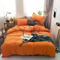ราคา ชุดเครื่องนอน ฤดูหนาว มาใหม่ สีส้มทึบ ผ้าปูที่นอนแบน ปลอกผ้านวม ปลอกหมอน ราชินี เต็มเดี่ยว (1730074730382330255)