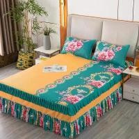 ราคา กระโปรงสองชั้น, กระโปรงเตียงน่าระทึกใจ, ผ้าคลุมเตียง, ชิ้นเดียว, มีให้เลือก 1.5 ม., 1.8 ม., และ 2.0 ม., เหมาะสำหรับเตียงเจ้าหญิง, พร้อมผ้าคลุมที่นอนลูกไม้ขัดเงา (1730676525657065866)