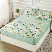 ราคา ขนาด 3.5 ฟุต5ฟุตถึง6ฟุต (ขอบ 12นิ้ว”) ผ้ารองกันเปื้อน ผ้าคลุมเตียง รุ่นหุ้มขอบ คุ้มเกินราคา! (1729486731902618476)