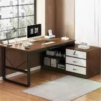 ราคา โต๊ะคอมพิวเตอร์ โต๊ะไม้ โต๊ะทำงาน พร้อมชั้นวางของ โต๊ะสำนักงาน โต๊ะผู้บริหาร Computer Desk โต๊ะอ่านหนังสือ โต๊ะรูปตัวแอล สไตล์วินเทจ สวยงาม โต๊ะ เขียน คอม ทํา โต๊ะบัญชี เก็บ โต๊ะโตะ (17316728676546330