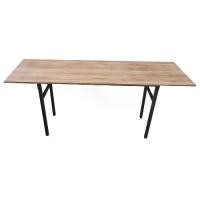 ราคา TABIO โต๊ะพับอเนกประสงค์ รุ่น FOLDY-04 ขนาด 60x180x73 ซม. สีดาร์กโอ๊ค (1729782822870944626)