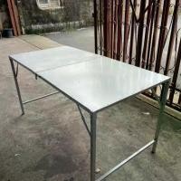 ราคา โต๊ะพับตลาดนัด โต๊ะพับขายของ ขนาด1.50เมตร ปูหน้าด้วยแผ่นเมทัลชีท โต๊ะพับอเนกประสงค์ พับเก็บได้ใส่ท้ายรถเก๋งได้ (1730770384346450438)