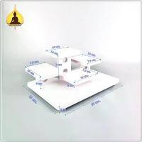 ราคา พร้อมส่งจากไทย หิ้งพระตั้งโต๊ะ โต๊ะหมู่บูชา หมู่ 5 หน้า 4 หิ้งพระ ทนน้ำ ปลวกไม่กิน หิ้งพระโมเดิร์น ชั้นวางพระ tm02 (1731613337280611645)