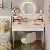 ราคา Savoryshop168 ความคงทน โต๊ะเครื่องแป้ง โต๊ะแต่งหน้า โต๊ะเครื่องแป้งพร้อมกระจก โต๊ะเครื่องสำอาง ขาโต๊ะเป็นเหล็ก รุ่น G-2312/G-2313 (1731114184533248306)