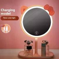 ราคา โต๊ะเครื่องแป้ง LED HD อัจฉริยะ มาใหม่ กระจกสวย แต่งหน้า มีสไตล์ อเนกประสงค์ ไฟสามแบบ แบบพกพา ชาร์จใหม่ได้ ทำจากกระจก，กระจกมีไฟ แนวตั้ง ปรับได้ กระจก กระจก โค้ง จิ้ม ได้ กระจกตั้งโต๊ะ (173151723256194