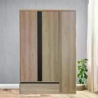 ราคา DELICATO ตู้เสื้อผ้า 3 บาน 120 ซม. 1 ลิ้นชัก 120X55X180ซม. สีบีช(AS) (1729706326391294834)