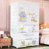 ราคา Zara3Shop 【COD ตู้เสื้อผ้า】70cm ตู้เสื้อผ้าเด็ก ลายการ์ตูน ที่เก็บของประตูคู่และลิ้นชัก จุขนาดใหญ่ ตู้เก็บของอเนกประสงค์ ขาย ร้อน (1730914794089711888)