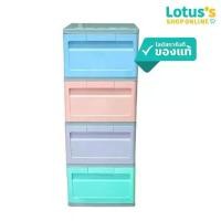 ราคา โลตัส ตู้ลิ้นชักพลาสติก DIY 4 ชั้น สีพาสเทล LOTUSS PLASTIC DRAWER CABINET DIY PASTEL 4 LTIER (1730114331687226140)