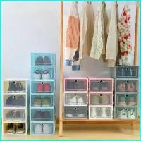 ราคา Glenn5shop กล่องใส่รองเท้า (แพ็ค 6&12 ชิ้น) ชั้นวางรองเท้า กล่องใส่รองเท้าพับได้ แบบคละสี กล่องรองเท้า กล่องรองเท้าเปิดฝาพับเก็บได้ HS0044 (1729752512407898991)