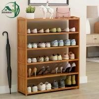ราคา ชั้นวางรองเท้าไม้3-4 ชั้น แข็งแรง ชั้นวางรองเท้าไม้หลายชั้นสไตล์เรียบง่าย ชั้นวางรองเท้ากันฝุ่น ชั้นวางรองเท้า วัสดุไม้ไผ่ ชั้นวางของ (1731481119678170796)