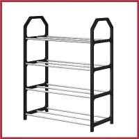 ราคา ชั้นวางรองเท้า ชั้นวางรองเท้าสแตนเลส 4ชัน คลังสินค้า (1730793937891986302)