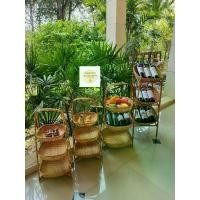 ราคา บ้านโคกพร้าว-ชั้นใส่อาหาร ชั้นไม้ไผ่ ชั้นวางของ ตะกร้าไม้ไผ่ ถาดเสิร์ฟ ของแต่งบ้าน ของใช้บนโต๊ะอาหาร ชั้นวางเค้ก ชั้นวาง (1731934647796337615)