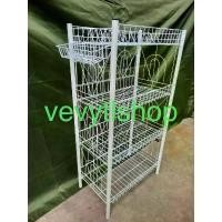 ราคา COD ชั้นวางของ 4ชั้นซุปเปอร์ มีคว่ำจาน (1731731520838862697)