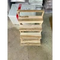 ราคา ชั้นวางแคคตัสทรงบันได4ขั้นทำจากไม้สักดิบสีธรรมชาติ ชั้นวางของ Storage Shelf (1732208488429291586)