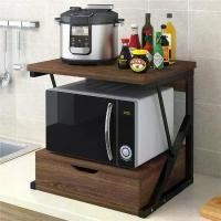 ราคา ชั้นวางไมโครเวฟ พร้อมลิ้นชัก ชั้นวางของอเนกประสงค์ 2 ชั้น สำหรับวางของคร่อมไมโครเวฟ ชั้นวางของ (1731480667044284259)