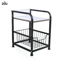 ราคา ชั้นวางเครื่องปรุงรส ชั้นวางของ2ชั้น Kitchen shelf 2ชั้น ตะแกรงเลื่อนได้ สำหรับเก็บของใช้ในครัว สแตนเลส (1730027005763422666)