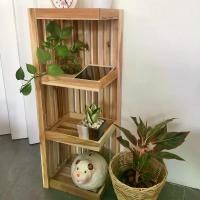 ราคา 4 ชั้นวางของ เข้ามุม งานไม้สัก ไม่ทำสี ชั้นวางอเนกประสงค์ จัดระเบียบของให้สวยงาม เหมาะกับวางมุมห้อง ลงตัวสวยงาม (1729506682633095478)