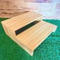 ราคา ชั้นลึก15 cm. ชั้นไม้วางของ ชั้นวางของ ชั้นวางต้นไม้ ทรงขั้นบันได 2 เคลือบแลคเกอร์ GS01-15*32 (พร้อมส่ง) (1731540355772876745)