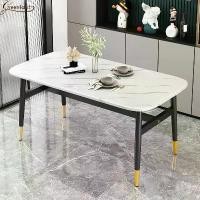 ราคา โต๊ะทานข้าว โต๊ะทานอาหาร ท็อปไม้ลายหินอ่อน โต๊ะกินข้าวสไตล์โมเดิร์น รุ่น 2231 (1730916908849203993)