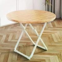 ราคา โต๊ะกลมพับเก็บได้ โต๊ะทานข้าว โต๊ะรัประทานอาหาร พับเก็บได้ ประหยัดพื้นที่ (1729763523075476130)