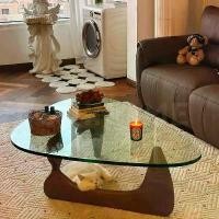 ราคา โต๊ะกาแฟ โต๊ะชา โต๊ะคอมพิวเตอร์ โต๊ะกลาง ความหนา 8 มม coffee table โต๊ะกลางโซฟา กระจกนิรภัย ขาโต๊ะไม้โอ๊ค แข็งแรงและทนทาน ติดตั้งง่าย (1731642923056596903)