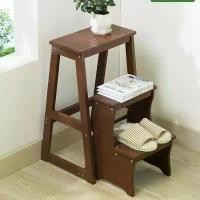 ราคา เก้าอี้ พับได้ เก้าอี้ไม้พับได้ สเต็ปแชร์ เก้าอี้สตูล เก้าอี้บันได 3ชั้น เก้าอี้พับไม้ยางพารา เก้าอี้ + บันได เก้าอี้กลายเป็นบันได (1731415381724071885)