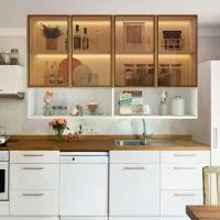 ราคา COD ตู้ครัว ตู้ติดผนัง ประตูสีชา สวยหรู เคาร์เตอร์ครัว สวยหรู สามารถตกแตงร้านกาแฟ ไม่มีไฟ ร้านอาหาร คาเฟ่ ส่งจากไทย (1731661759537448935)