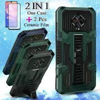 ราคา 2 in 1 สำหรับ VIVO S1 Pro ที่วางโทรศัพท์ สายรัดข้อมือ เคสแข็งพร้อมหน้าจอเซรามิกสองชิ้น (1729754202135103525)